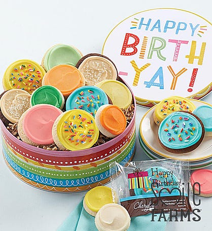Birthday Gift Tin - Frosted Assortment